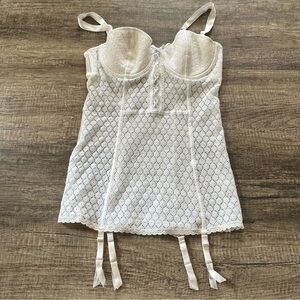 Victoria’s Secret I,Do Bride Lace Bustier 34C